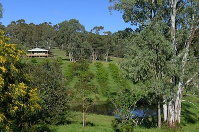 Ruby Cottage from across the valley